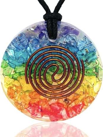 Chakra Orgone Pendant Necklace Healing Stones