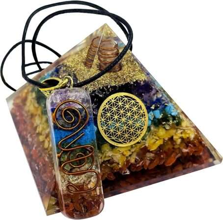 7 Chakra Orgone Pyramid Pendant Combo - Image 8