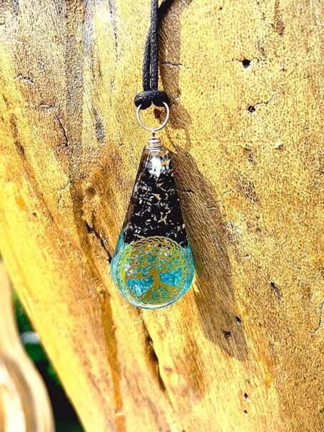 Aquamarine Orgone Pendant