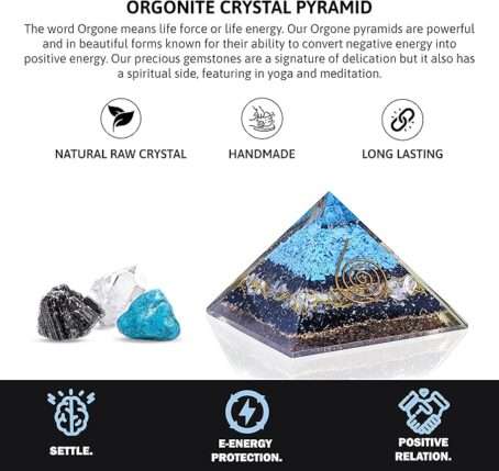 PURA ESPRIT Orgone Pyramid Black Tourmaline - Image 4